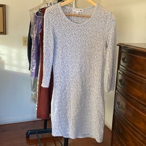 Ines de La fressange by Uniqlo cotton lace dress